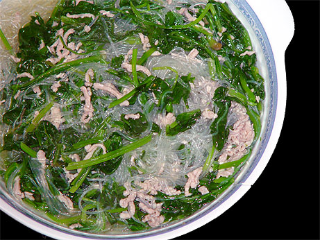 菠菜線粉肉絲 海蟹豆腐煲 海派炸豬排
