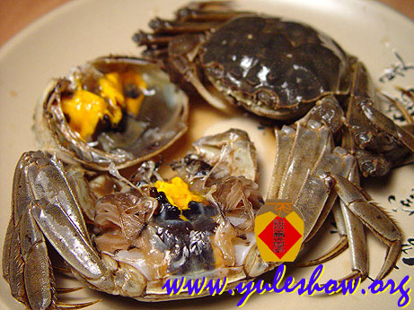 醉蟹 酒香豆苗