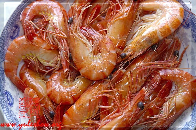 鹽水草蝦 糖醋排骨 糟門腔 清炒荷蘭豆 南乳墨魚